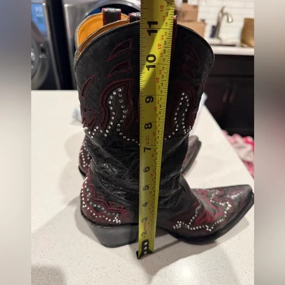 Old Gringo Black and Red Leather Boots - Picture 14 of 15